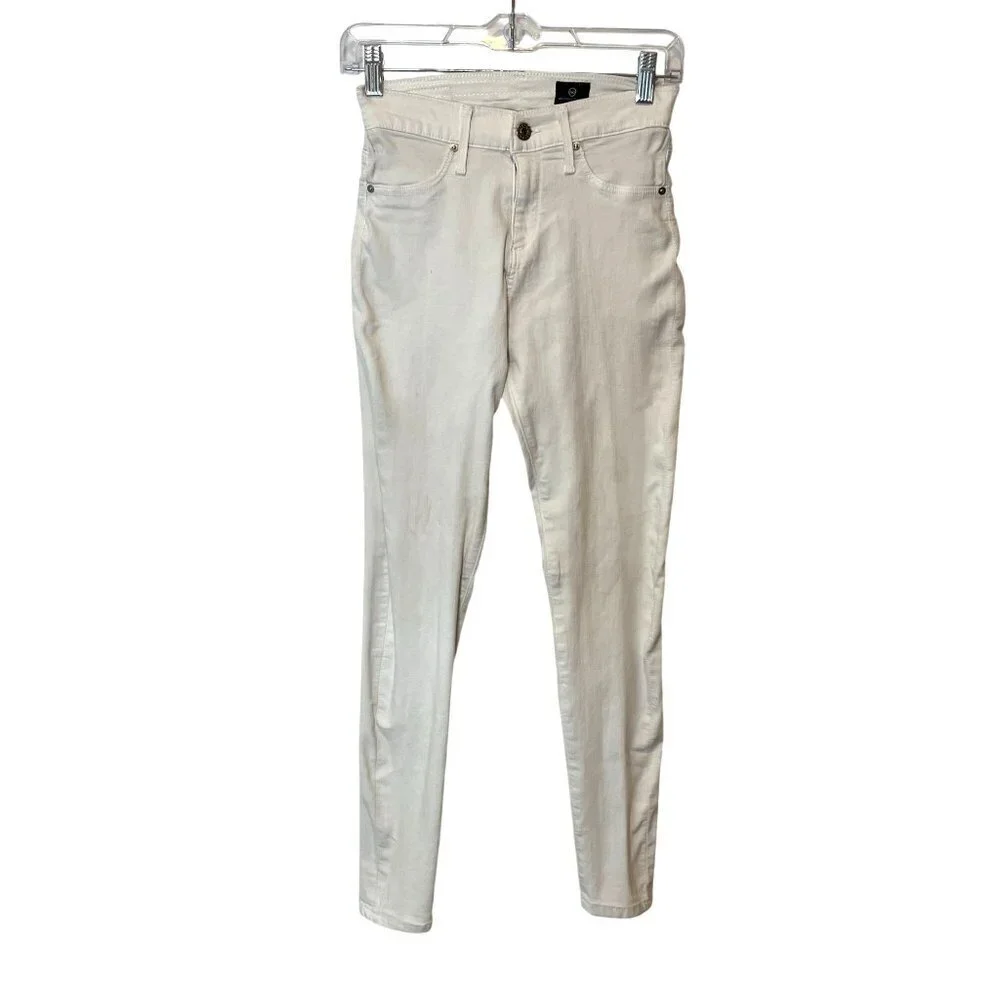 AG Adriano Goldschmied White Skinny Jeans Womens Size 24